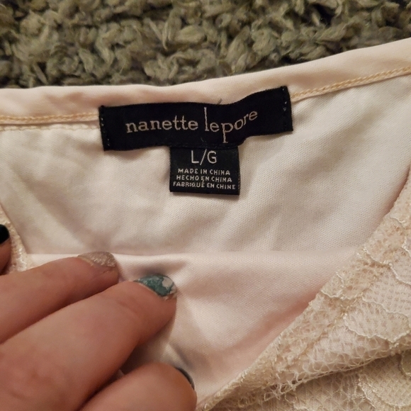 Nanette Lepore Light Pink Lacey Tank - Picture 5 of 8